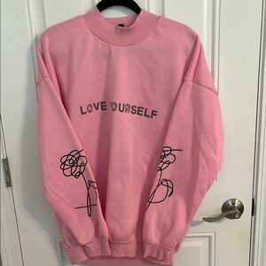 Pink Crew Neck Sweatshirt BTS!